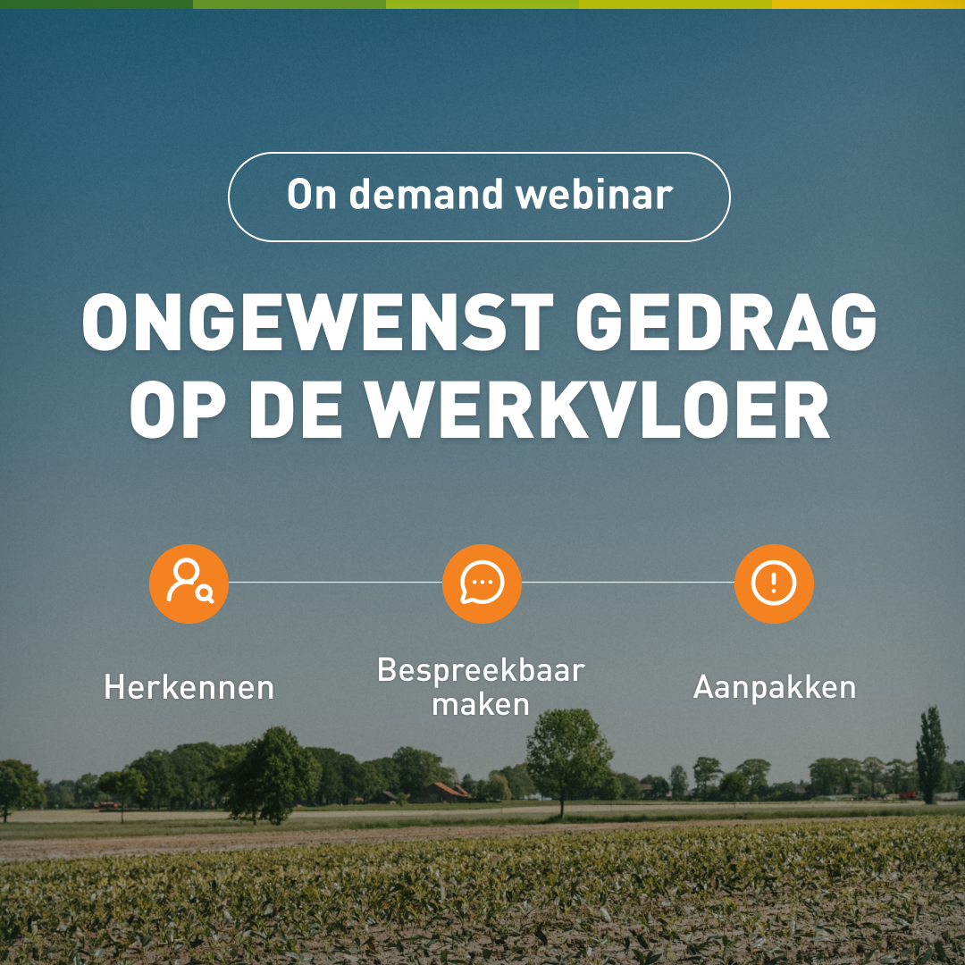 Webinar Ongewenst gedrag op de werkvloer